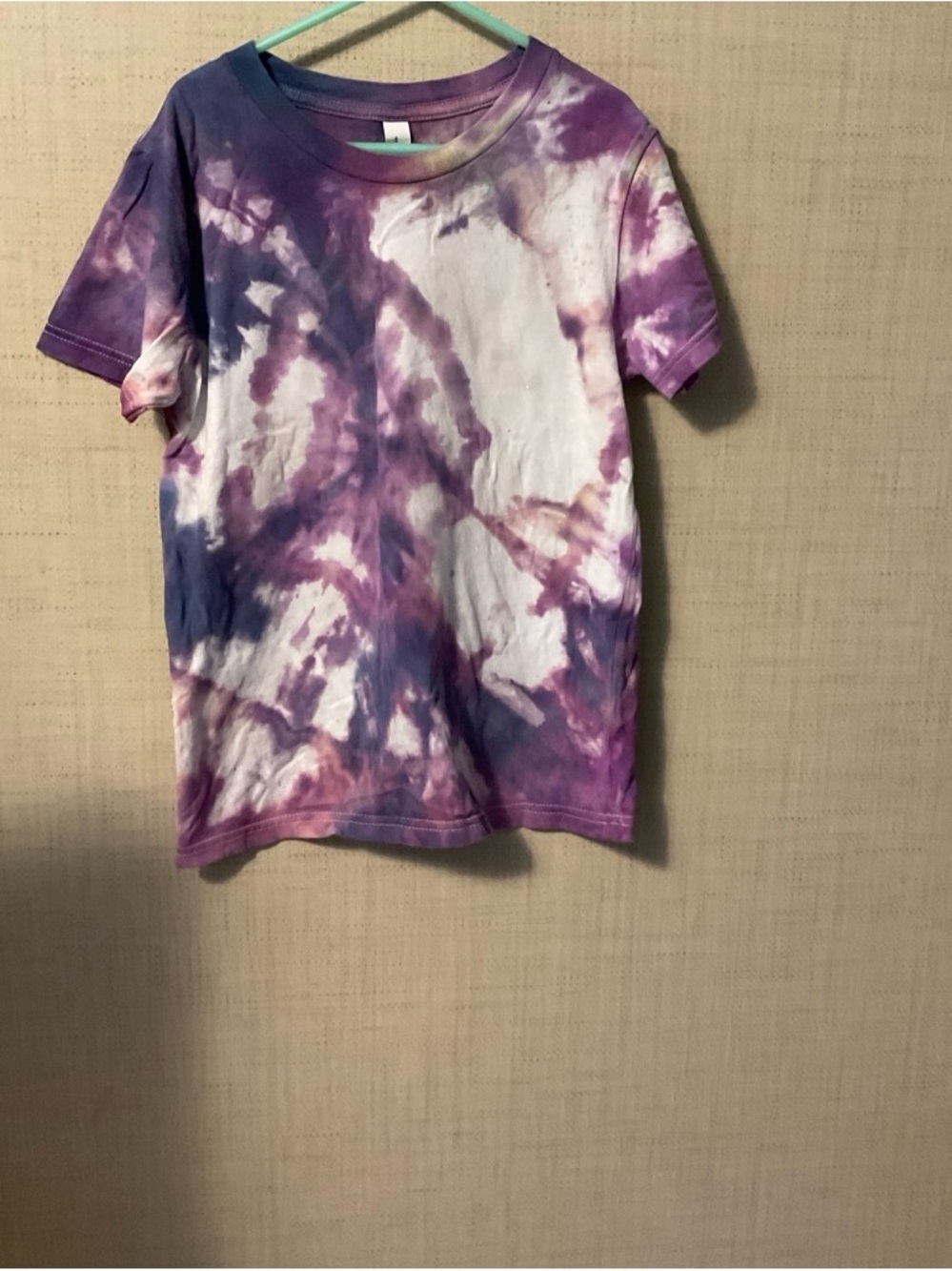 Bella Canvas Purple & White Tie-Dye Short Sleeve Tee